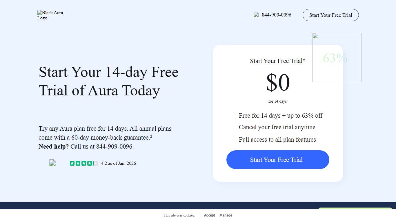 Free Identity Theft Protection by Aura: 14-Day Trial